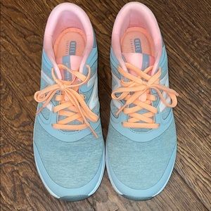 Peach and grey Athletic Shoes Tennis shoes